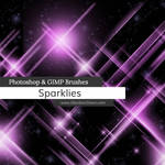 Sparklies Photoshop and GIMP Brushes by redheadstock