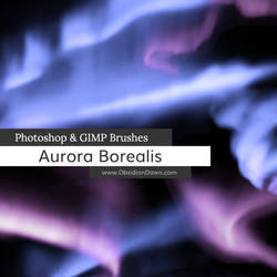 Aurora Borealis Photoshop and GIMP Brushes