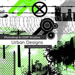 Urban Designs Vectors Photoshop and GIMP Brushes