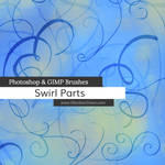 Swirl Parts Photoshop and GIMP Brushes