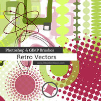 Retro Vectors Photoshop and GIMP Brushes