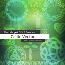 Celtic Knotwork Vector Photoshop and GIMP Brushes