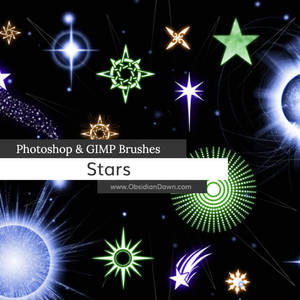Stars Photoshop and GIMP Brushes