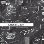 School Dayz Sketches Photoshop and GIMP Brushes