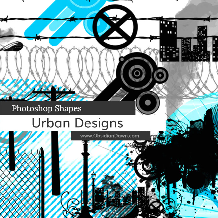 Urban Designs Photoshop Custom Shapes