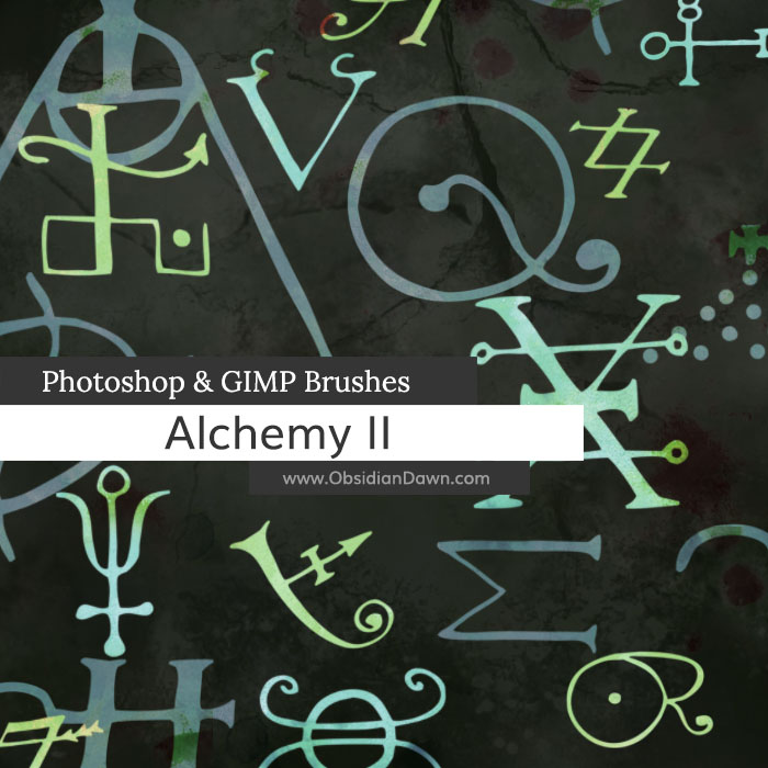 Alchemy II Photoshop and GIMP Brushes