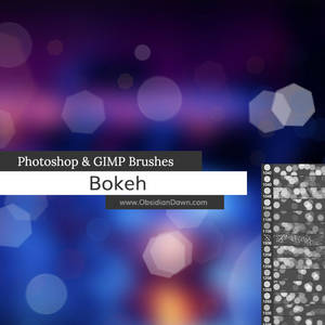 Bokeh Photoshop and GIMP Brushes