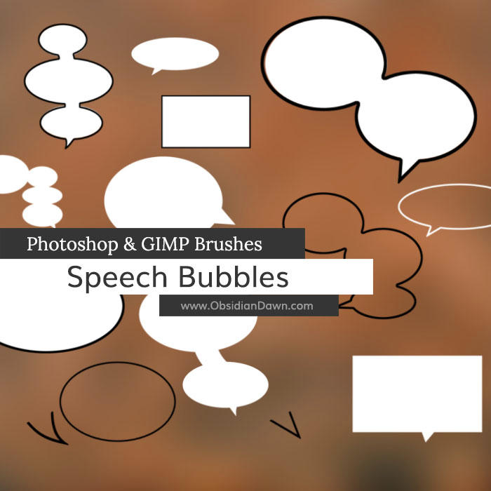 Speech Bubbles and GIMP Brushes by redheadstock on DeviantArt
