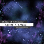 Glitter n Smoke Photoshop and GIMP Brushes