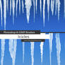 Icicles Photoshop and GIMP Brushes