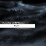 Mist Photoshop and GIMP Brushes