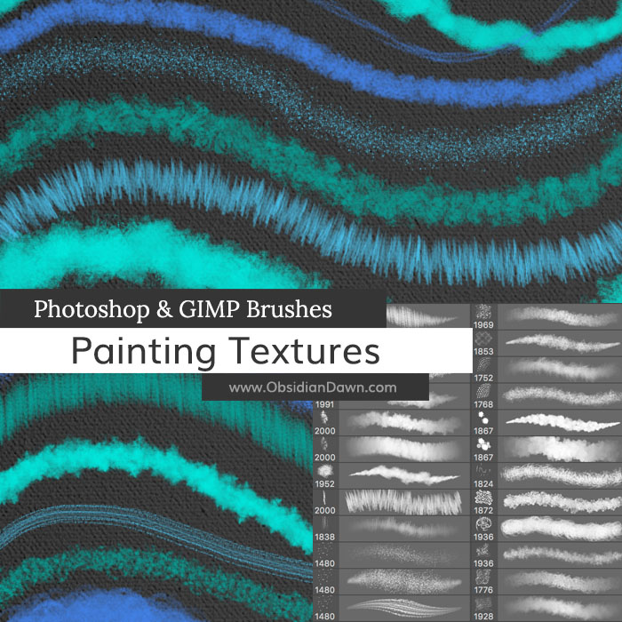 Painting Textures Photoshop Brushes