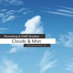 Clouds - Mist Photoshop and GIMP Brushes by redheadstock