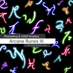 Arcane Runes III Photoshop and GIMP Brushes