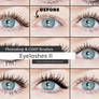 Eyelashes II Photoshop and GIMP Brushes