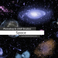 Space Photoshop and GIMP Brushes