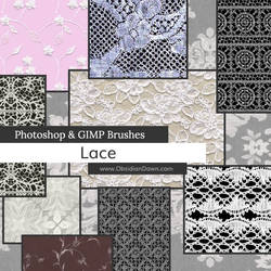 Lace Photoshop and GIMP Brushes