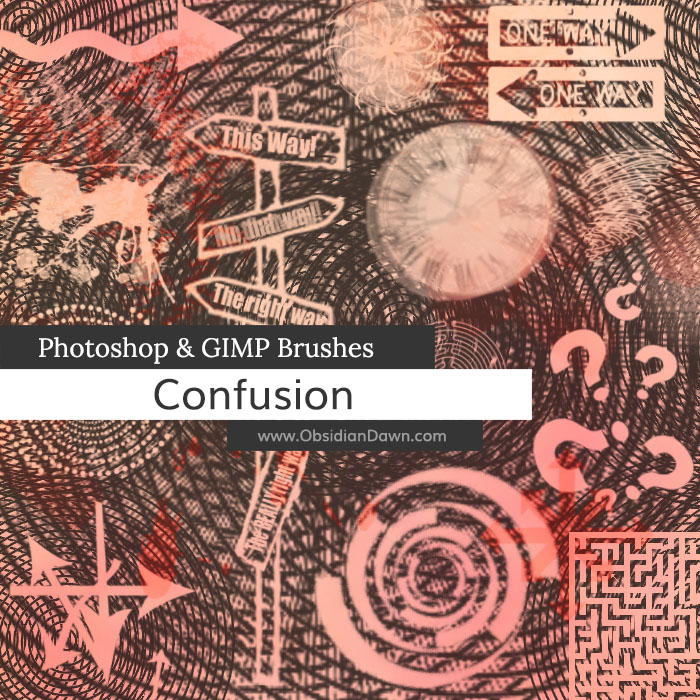 Confusion Photoshop and GIMP Brushes by redheadstock on DeviantArt