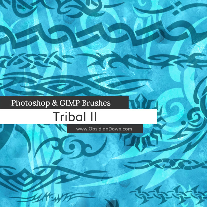 Tribal II Photoshop and GIMP Brushes