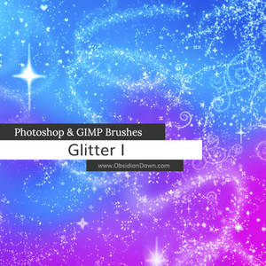 Glitter + Sparkles Photoshop and GIMP Brushes
