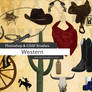 Western - Cowboy Photoshop and GIMP Brushes