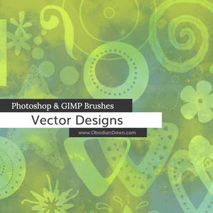 Vector Designs Photoshop and GIMP Brushes