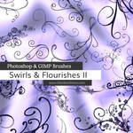 Swirls - Flourishes II Photoshop and GIMP Brushes