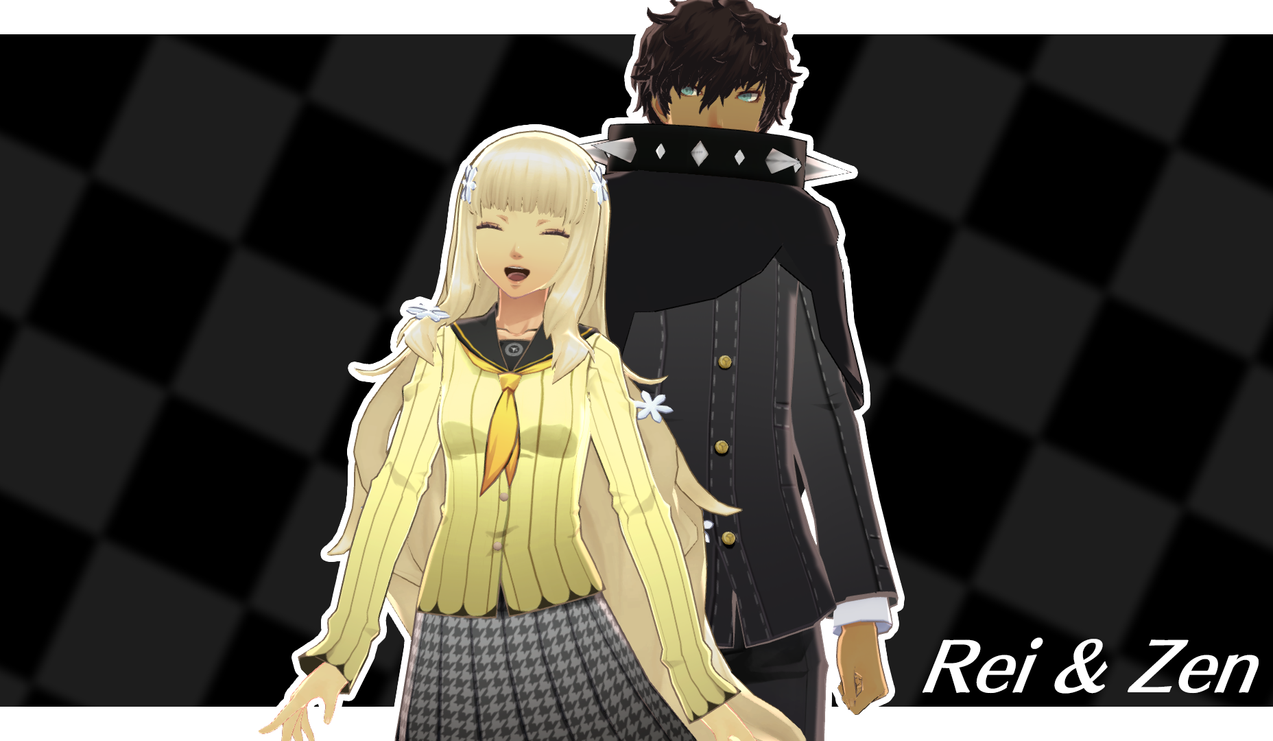 MMD Download Persona Q Rei and Zen by seinue on DeviantArt