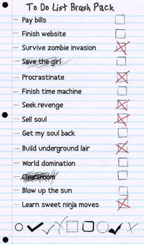 To Do List Brush Pack