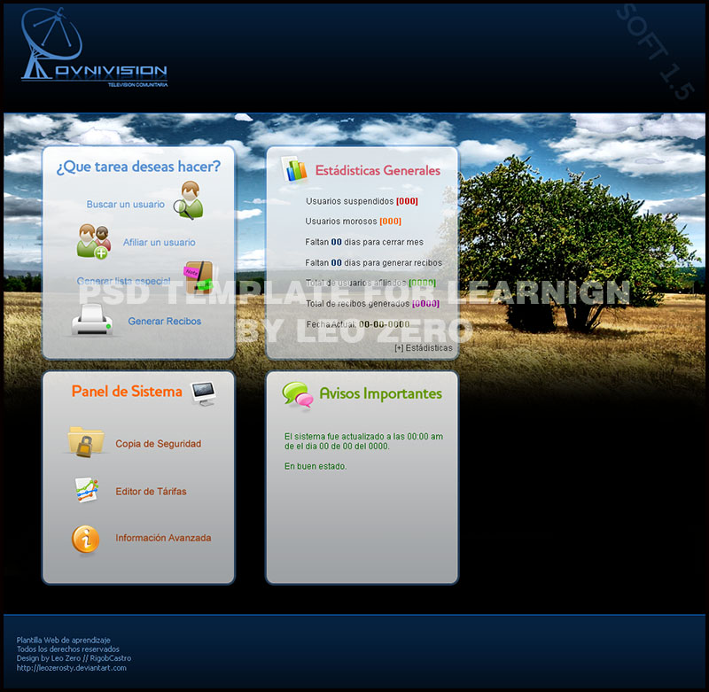 PSD - Template Ovni System