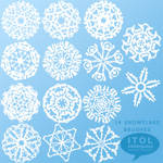 ITOL Let It Snow Brushes by imthinkingoutloud