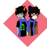 Wholock and Homestuck in scarf