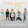 Hayley fotos PNG + M. Extra