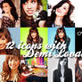 12 icons with demi lovato