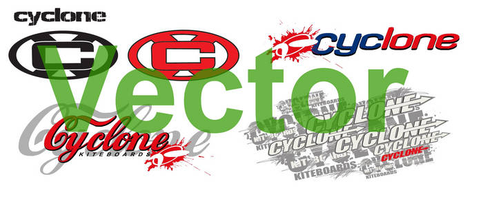 2008 Cyclone Logos Vector