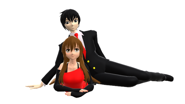 couple sitting pose mmd couple sitting pose mmd