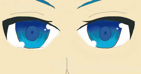 Blue Anime eyes