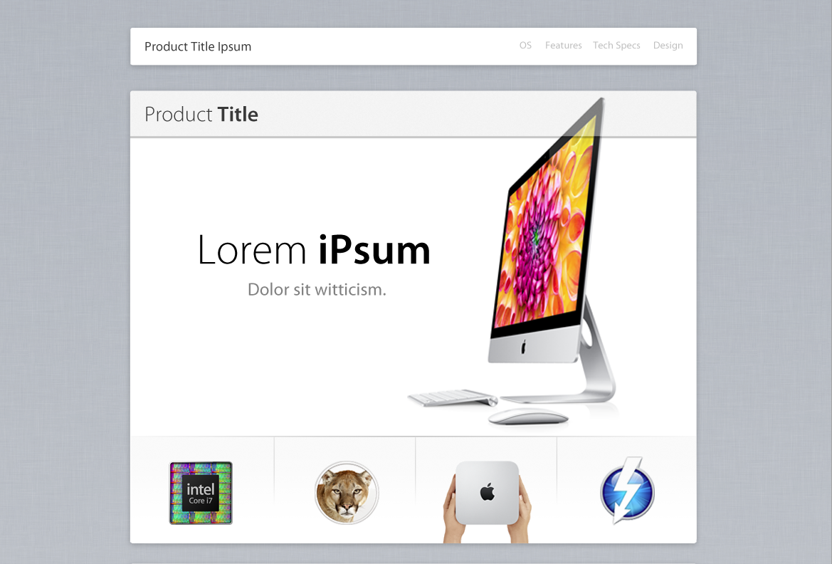 Apple Web Design Template by OliverPW on DeviantArt