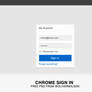 Chrome Style Sign in - FREE PSD