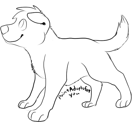 free lineart - dog -