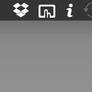 Dropbox Menubar Icons for OSX Yosemite (dark)