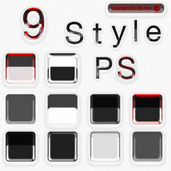 9 Styles Blanc By Meo Digital Art by Meophotographie