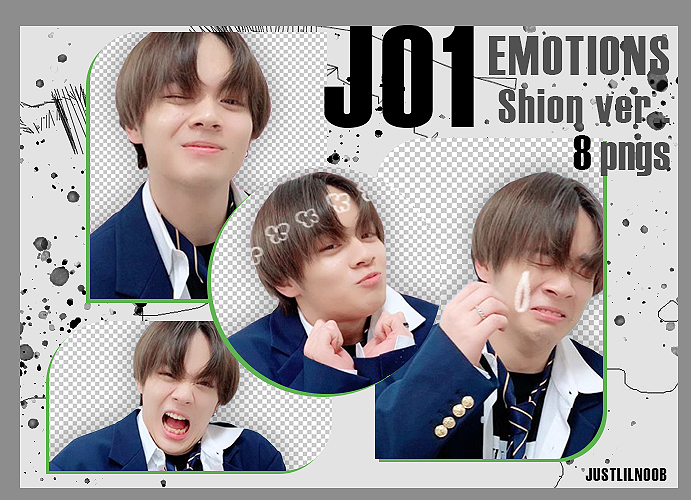 [PNG PACK] JO1 EMOTIONS TSURUBO SHION VER. by justlilnoob on DeviantArt