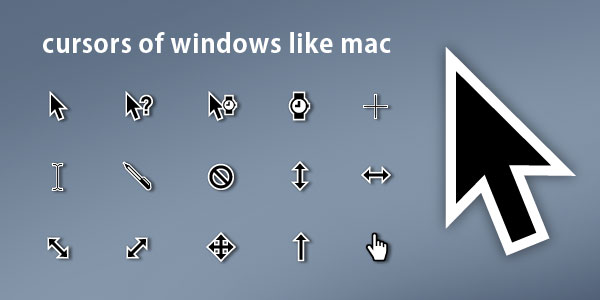 Cursors Of Windows Like Mac