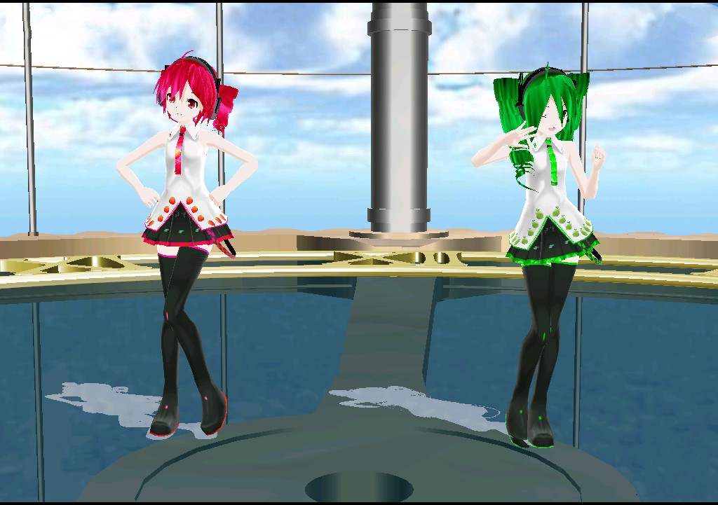 MMD Lat Strawberry Teto and Lime Keko DL by uta3110 on DeviantArt