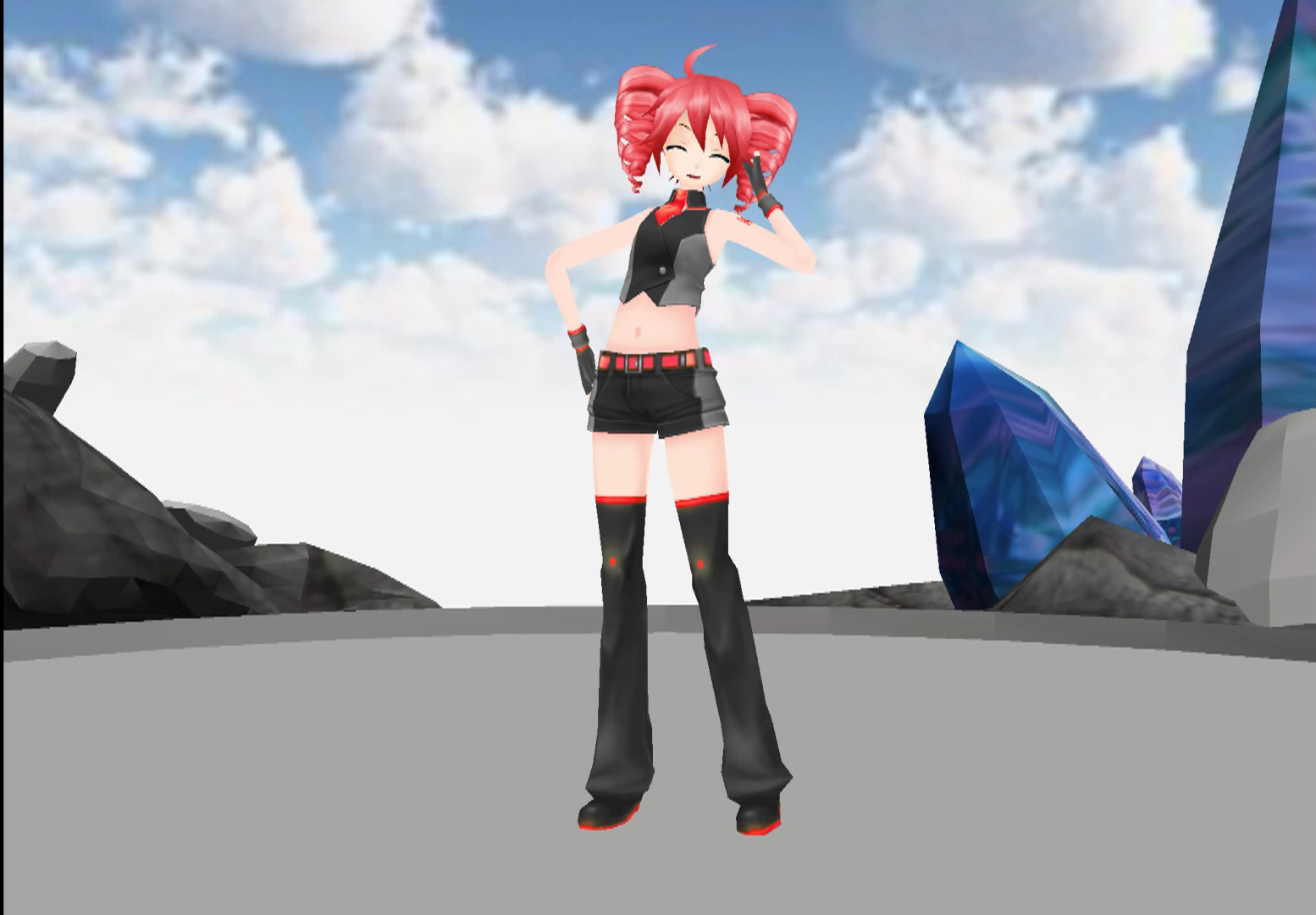 MMD PD Black Star Teto DL by uta3110 on DeviantArt
