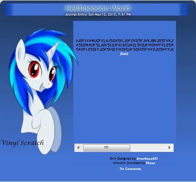 Vinyl Scratch Journal Skin II