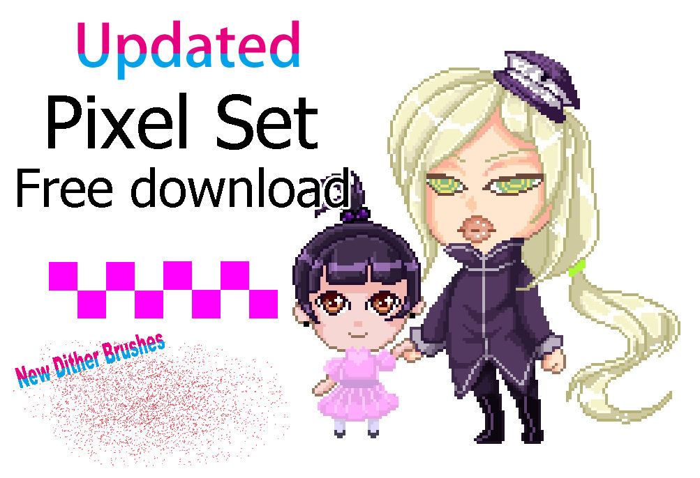 UPDATED Pixel Set for Clip Studio Paint