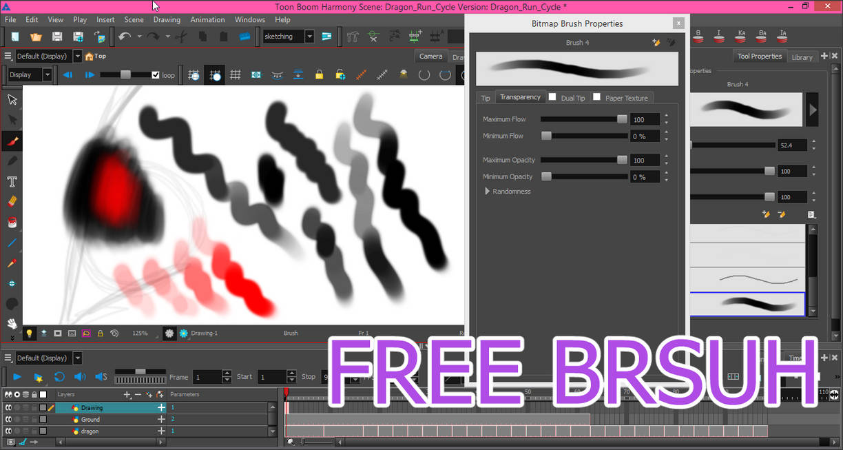 Thick Soft Paint Brush Toon Boom Harmony By Draconianrain On