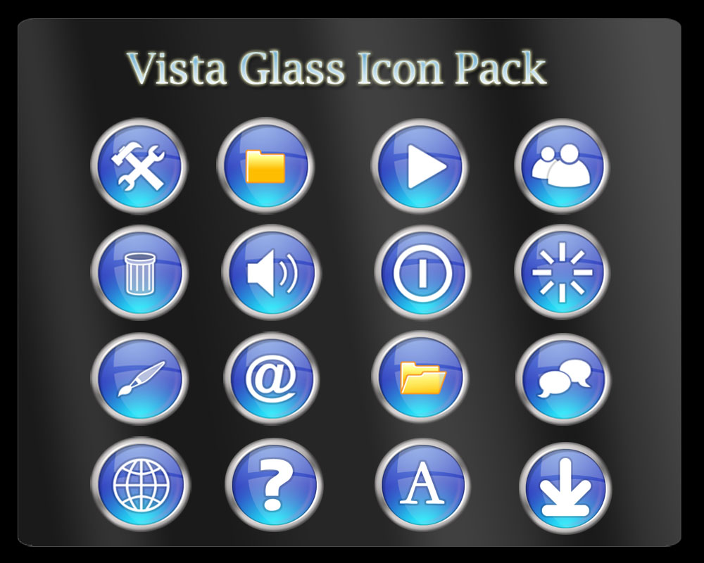 Vista Glass Icon Pack - PNG